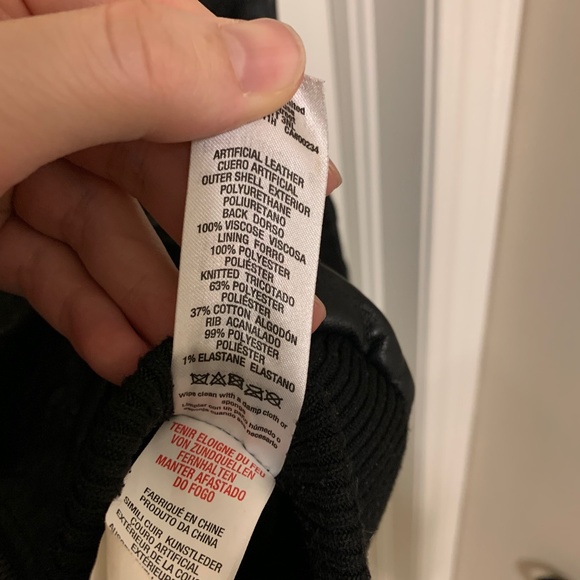 Mens Topman Leather Moto Jacket - Picture 4 of 7